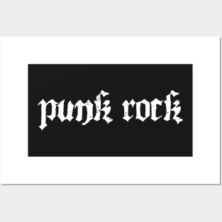 Gothic Punk Rock Text Posters and Art